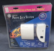 Untested GE Wireless Phone Jack System GE926 Turns Outlet into Phone Jack AS IS