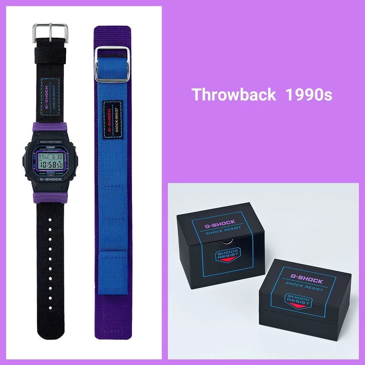 CASIO G SHOCK DW 5600THS 1JR Throwback 1990s Men s Watch 2019 New in Box