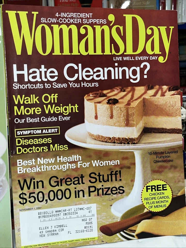 Vtg. Family Circle + Women’s Day (2) Magazines / Apr. 2006 + Nov. 2007 / Ex.Cond - Image 4 of 4