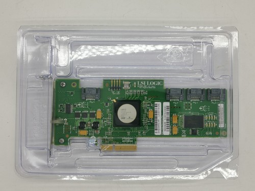 Low-Profile HP LSI Logic SAS3041E-HP 4-Port PCI-e SAS SATA RAID Controller - Picture 3 of 8