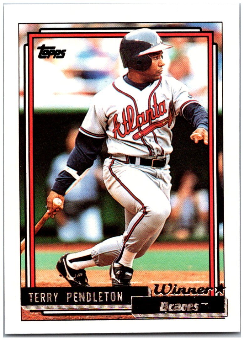 1992 Topps Gold Winners #115 Terry Pendleton - Free Shipping!