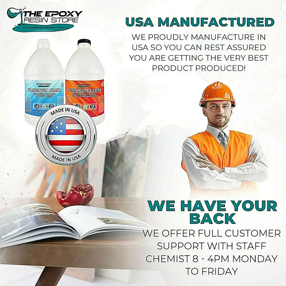 Epoxy Resin Store - self leveling, easy mixing, crafts, coatings, clear - Gallon - Image 2 of 4