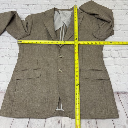 Joseph Abboud Ivan Soft Men Blazer Jacket Size 42R Linen Blend D007 -16 - Picture 2 of 19