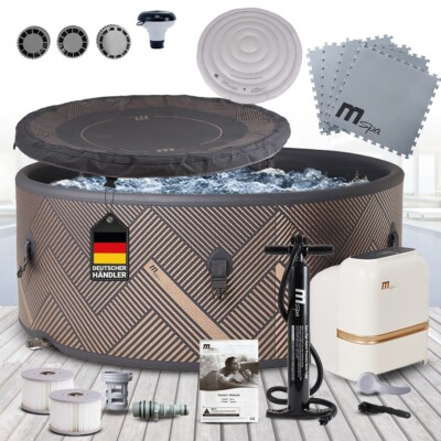 MSpa Whirlpool Luxus Outdoor Pool aufblasbar Mono Wellness 6 Personen Ø173x65 cm