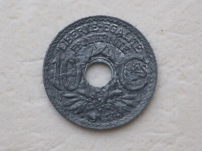 Numismatique France : Pièce de 10 centimes en zinc - Lindauer 1941 - TTB - Photo 1/2