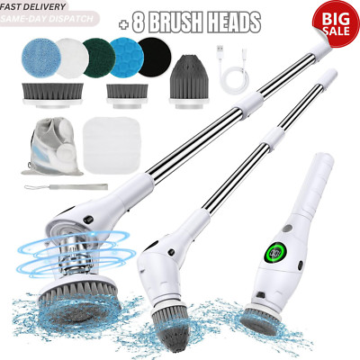 Elektrischer Spin Scrubber Kabellose Turbo Scrubber Reinigungsbürste für Badezimmer mit LED
