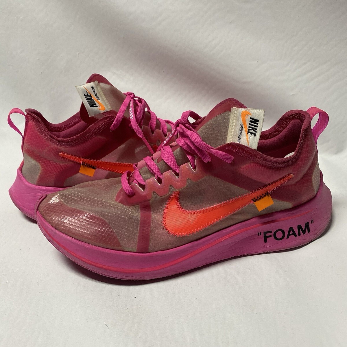 off white foams pink