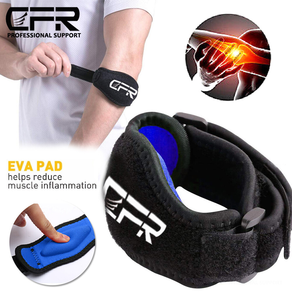 APOYO Elbow Compression Sleeve Pair For Tendonitis & Tennis Elbow - Adjustable Strap, Pain Relief For Workout & Arthritis, Size XL - View #4