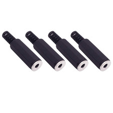 4-Pack 3.5Mm 1/8" Replacement Repair Jack TRS Stereo Female Jack Plug 3.5Mm Sold