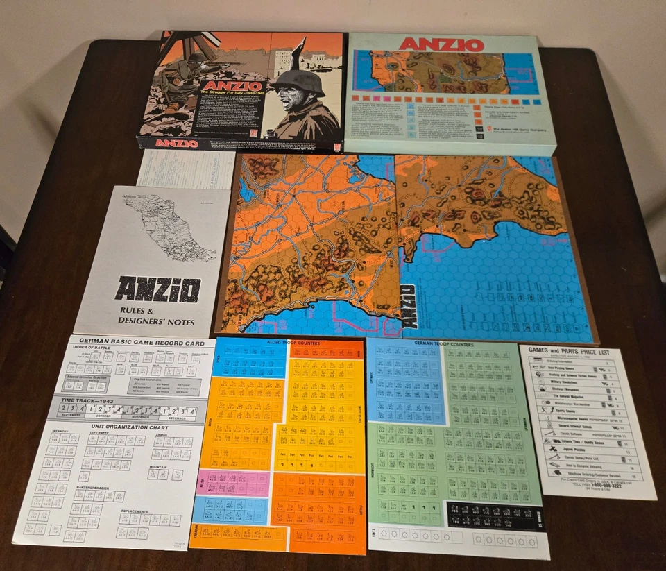 Anzio: The Struggle for Italy – 1943-1945 4th ed Avalon Hill 1980 New- Opened - Image 2 of 4