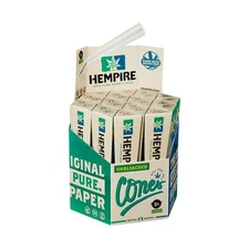 HEMPIRE Cones/4 |144 Pack |Natural Pre Rolled Paper with Tips and Packing