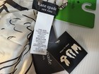 KATE SPADE 100% Silk Logo "Summer Party Scene" Cream, Black 30" Square Scarf — photo 6