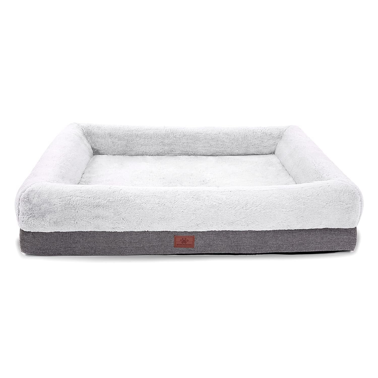 Lit orthopédique pour chiens de grande taille matelas imperméable déhoussable