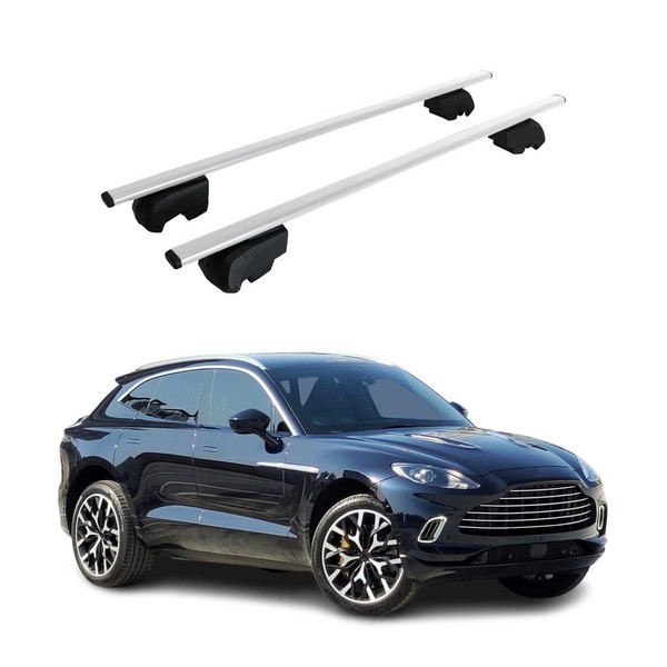 DachträGer GrundträGer FüR Aston Martin DBX 2021-2026 75Kg Stahl Silber 2 Tlg-image