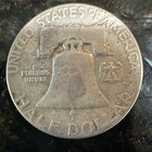 1951 Franklin Half Dollar 50C US Coin Philadelphia Mint, Uncertified — photo 2