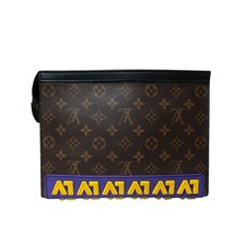Louis Vuitton Monogram Pochette Voyage MM Brown Second Bag Pouch Canvas M80792 A