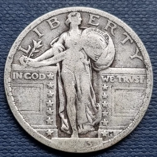 1923 Standing Liberty Quarter 25c Circulated #94583
