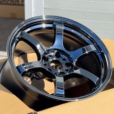 Set Of 4 Gram Lights 57dr Limited 18x9.5 22 5x114.3 Black Metal Chrome Wheels