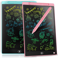  2 Pack  LCD Writing Tablet 8.5-Inch Colorful Doodle Board, Toddler Learning Ed
