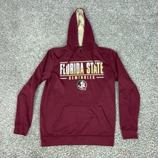 Florida State Seminoles Sweatshirt Hoodie Mens Small Red NCAA Football Colosseum