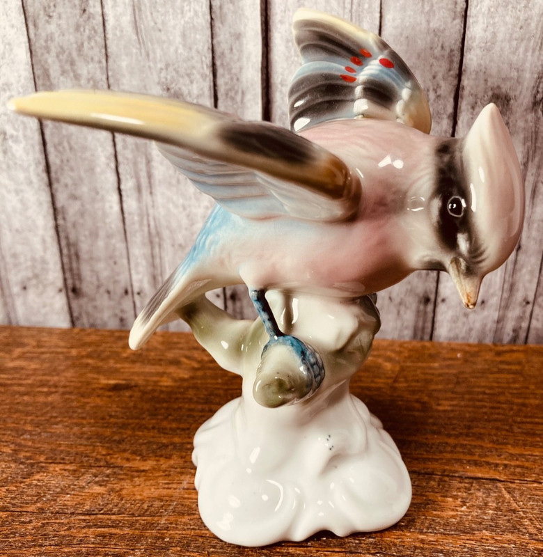 Vintage Gerold & Co Tettau Bavaria Porcelain Bird Western Germany Perfect