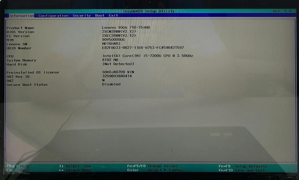 Portátil Lenovo Yoga 710-15IKB 15,6" Intel i5-7200U 8 GB RAM SIN HD/OS (FL) Foto 4 de 4