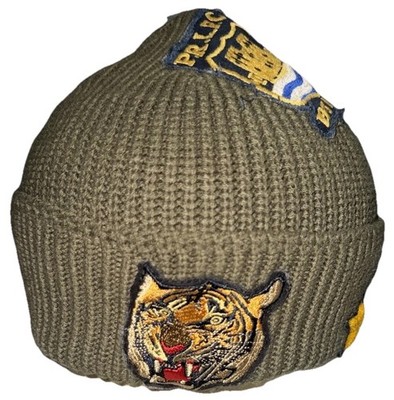 Polo Ralph Lauren Vintage Tiger P.R.L.F.C. 1939-40 Naval Tailors Beanie Hat RARE