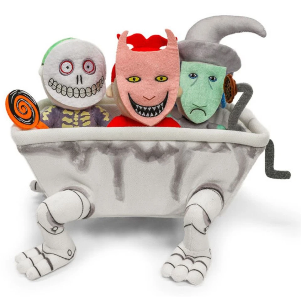 The Nightmare Before Christmas Lock, Shock & Barrel in Bathtub Interactive Plush - Image 2 of 4