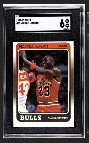 1988-89 Fleer Michael Jordan #17 Chicago Bulls HOF SGC 6