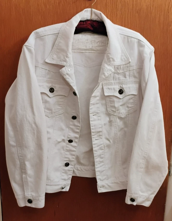 Chaqueta Vaquera G Gator Vintage Blanca XXL Excelente Estado Foto 2 de 4