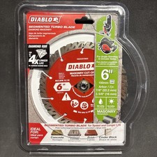 Diablo DMADST0600 6 in. Diamond Segmented Turbo Cut-Off Discs for Masonry