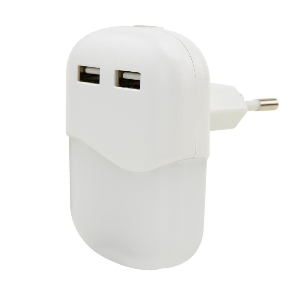 Штекер ANSMANN Steckdosennachtlicht NL15AC 2USB 38877256 4390₽