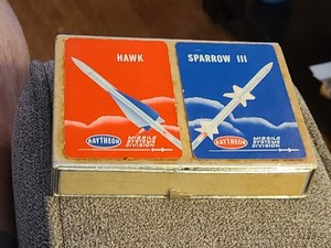 Raytheon Hawk Sparrow Rockets Playing Cards 2 Decks Sealed