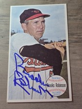 Brooks Robinson Signed Auto 1964 Topps Giants Baltimore Orioles Card #50