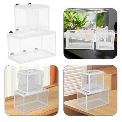  2 Pcs Fish Tank Breeding Box Spawning Nest Aquarium Isolation Case
