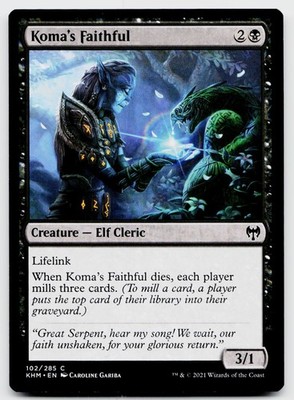 Kaldheim Magic the Gathering MTG Koma's Faithful #102