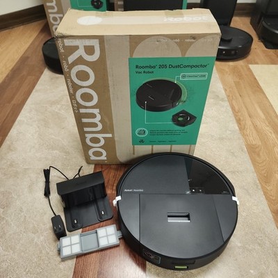 iRobot Roomba 205 DustCompactor Vac Robot Vacuum Auto-Compact LiDAR New Open Box