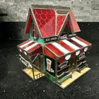 Vintage 1995 Coca Cola Franklin Mint Stained Glass Corner Store Fountain Service