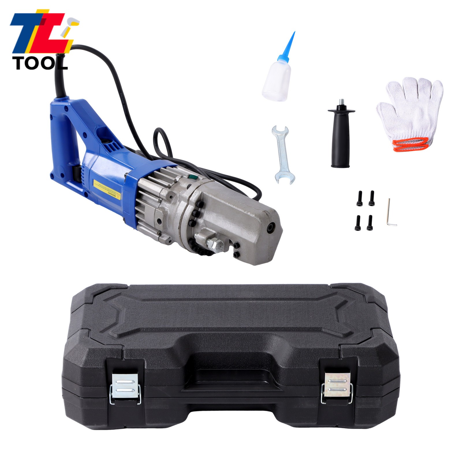 Portable Electric Rebar Cutter RC-16, 3/20"-5/8" Range, 220V/110V Dual Voltage