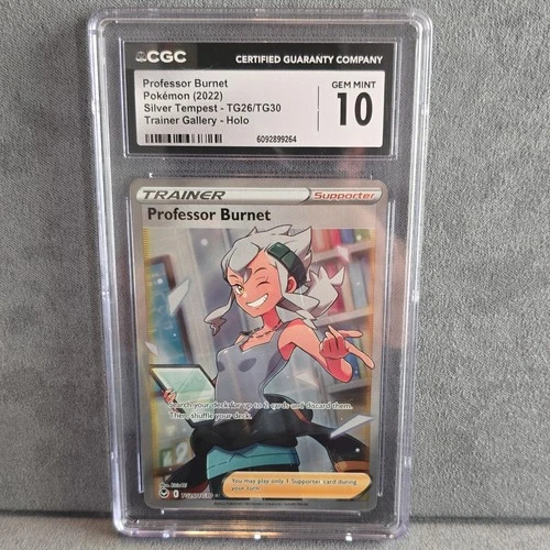 Pokémon Professor Burnet Silver Tempest TG26/TG30 CGC 10 English 2022