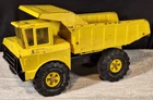 Vintage 1970s Mighty Tonka Dump Truck #3900 Pressed Steel Yellow XMB-975 Tires