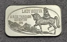 1974 USSC Lady Godiva - A Ride Through Coventry BD Suit 1 oz .999 Silver Art Bar