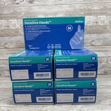 Sensitive Hand Nitrile Exam Gloves Cardinal Health, 5 Boxes Size: MED *See Date*