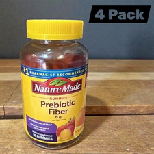 Nature Made Prebiotic Fiber Adult Gummies 90 Count   4 Pack  Exp 2027