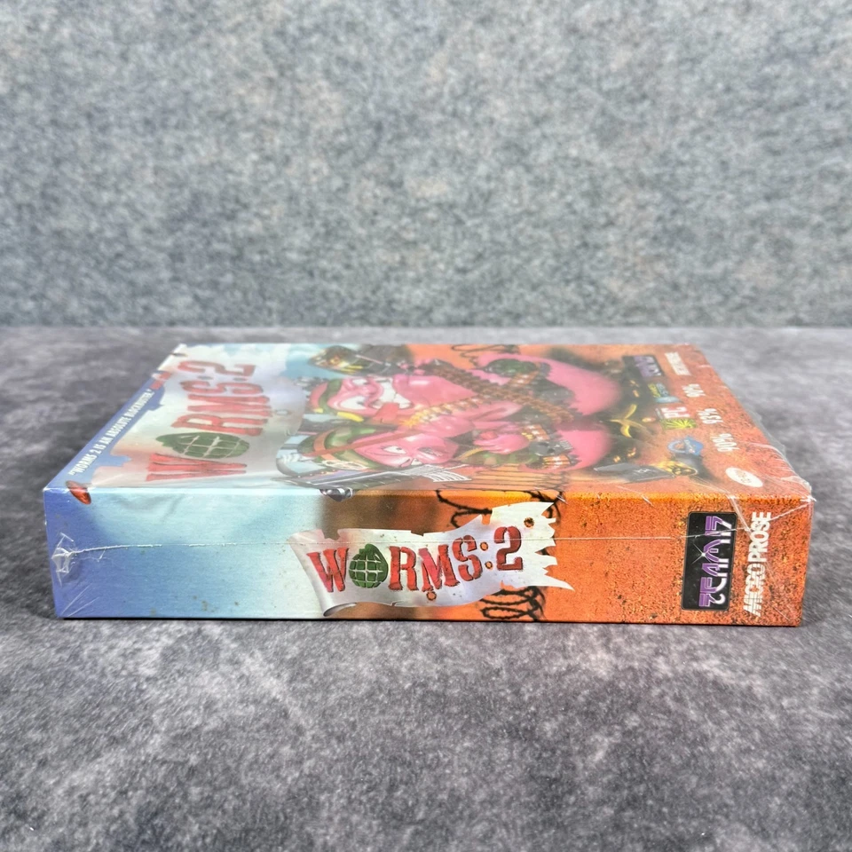 Worms 2 PC CD-Rom Game - NEW Sealed ✔️ Original Big Box 1997 Rare Team 17 - Image 2 of 4
