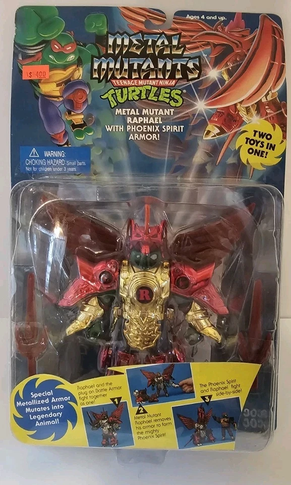 Raphael con Phoenix Spirit TMNT Metal Mutants - NUEVO SELLADO -- EXCELENTE+++ Foto 2 de 4