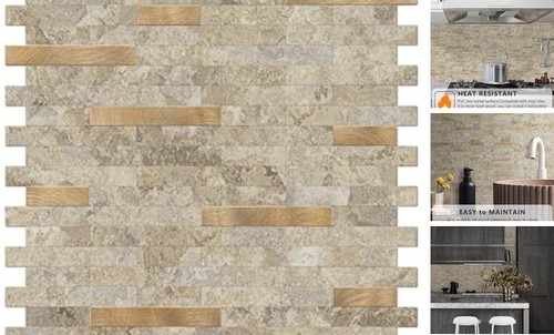 Peel and Stick Backsplash Tile, Stick on Backsplash for Kitchen and Bathroom,