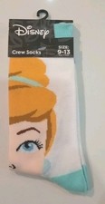 New Disney Cinderella Princess Crew Socks Sz 9-13 Adult
