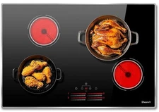 30 Inch Electric Cooktop NEW Radiant Glass Ceramic Timer Safety Lock