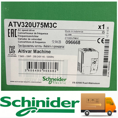 New ATV320U75M3C Schneider Electric Altivar 320 10HP Var. Frequency Drive 7.5kW